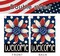 4th of July Patriotic Garden Flag 12x18 Inch Double Sided Outside Welcome Independence Memorial Day American Polka Dot Floral Outdoor Yard Porch Decorations 3-12